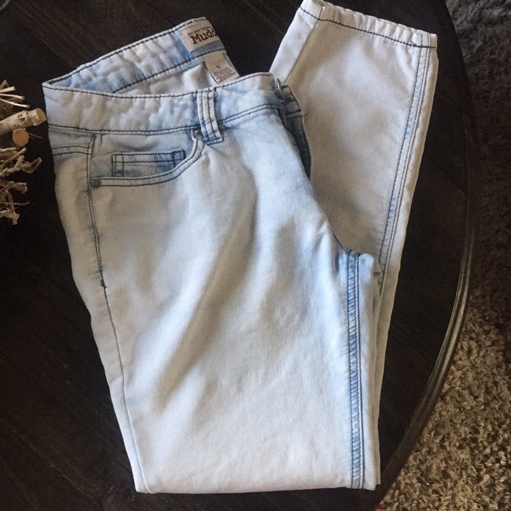 Mudd brand acid washed straight leg jeans